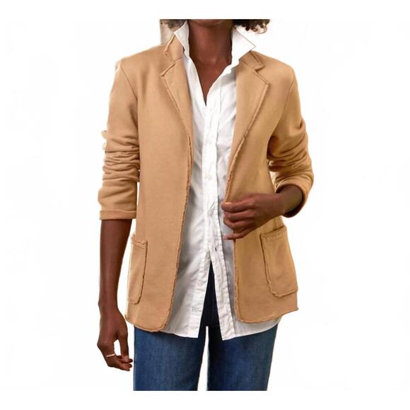 NEW FRANK & EILEEN dublin knit blazer in toasted